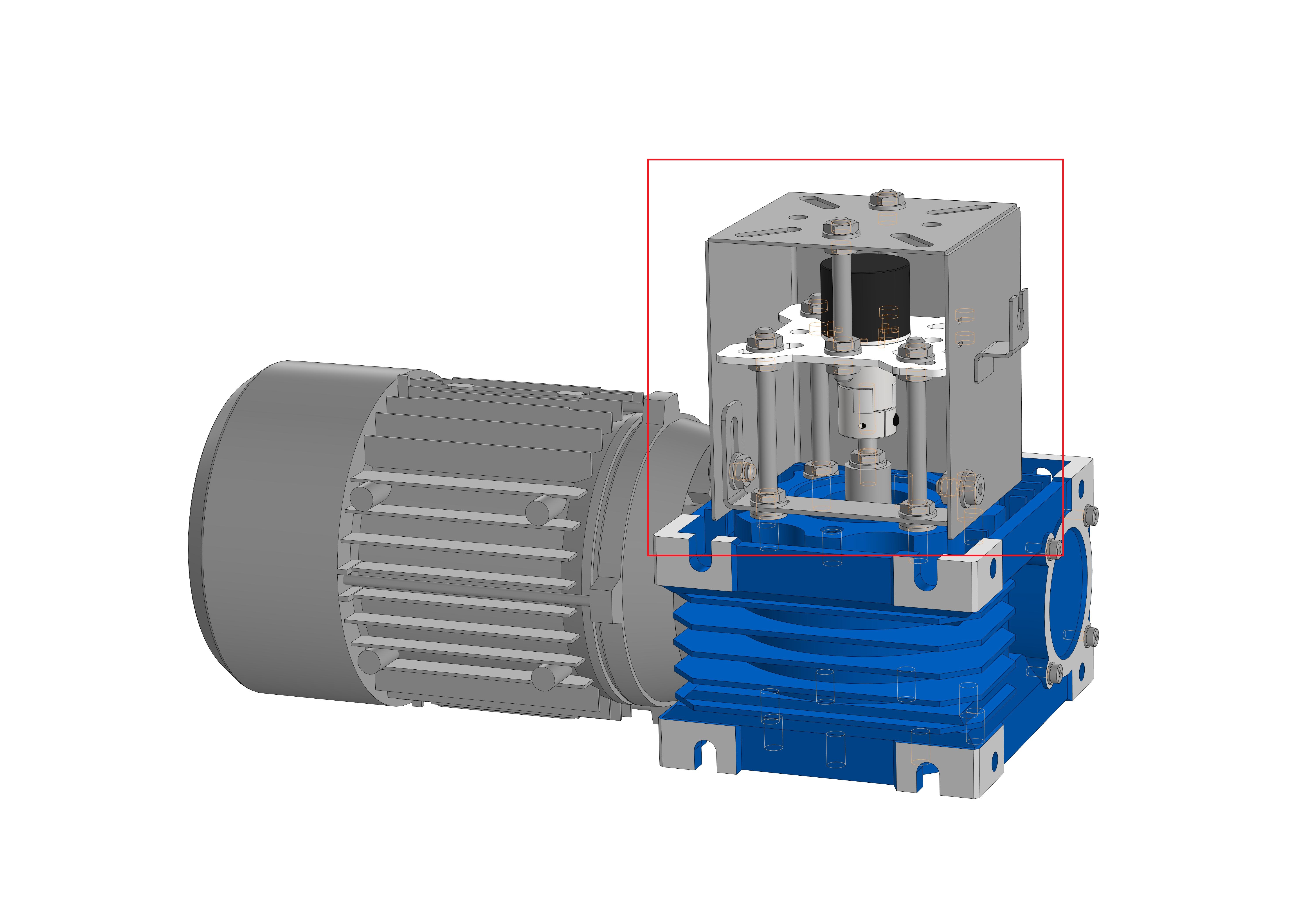 Кронштейн энкодера на редуктор RBS