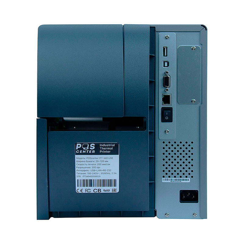 Промышленный термотрансферный принтер этикеток Poscenter ITT-340