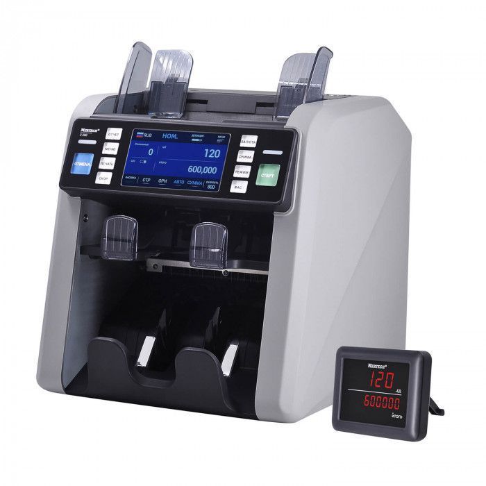Mertech C-200 DOUBLE CIS MG touch screen счетчик банкнот, фото