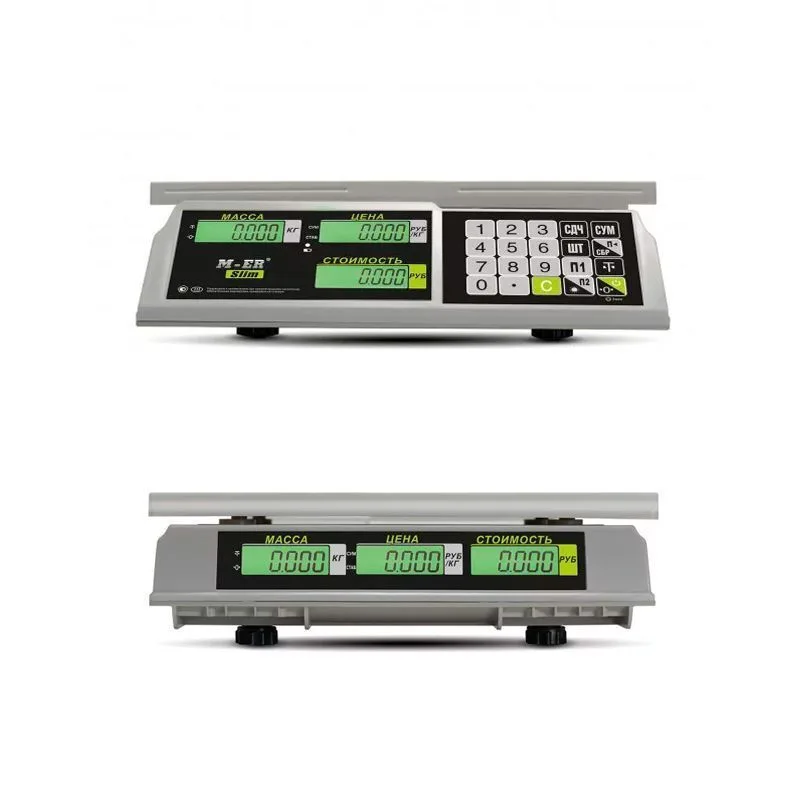 Mertech M-ER 326 AC "Slim" LCD торговые весы Mertech M-ER 326 AC "Slim" LCD торговые весы