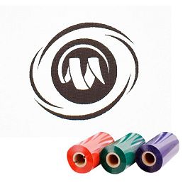 Риббон resin textile коричневый для сатина и нейлона
