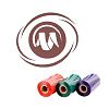Риббон resin textile кофейный для сатина и нейлона (от 20 мм)