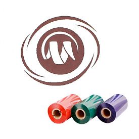 Риббон resin textile кофейный для сатина и нейлона (от 20 мм)