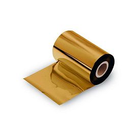 Термотрансферная лента WAX/RESIN золотая (риббон)